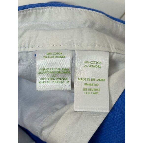 Lilly Pulitzer Blue Scallop Hem Shorts Size 4 Cotton Stretch Preppy Summer - Picture 7 of 12